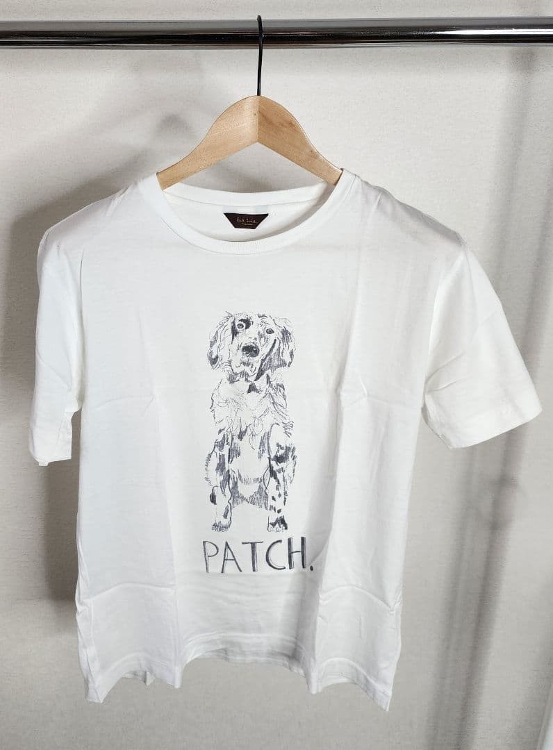 Paul Smith White Dog Patch T-Shirt L Japan