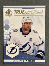 2022-23 SP Authentic True Leaders Blue #TL2 Steven Stamkos. Tampa Bay Lightning