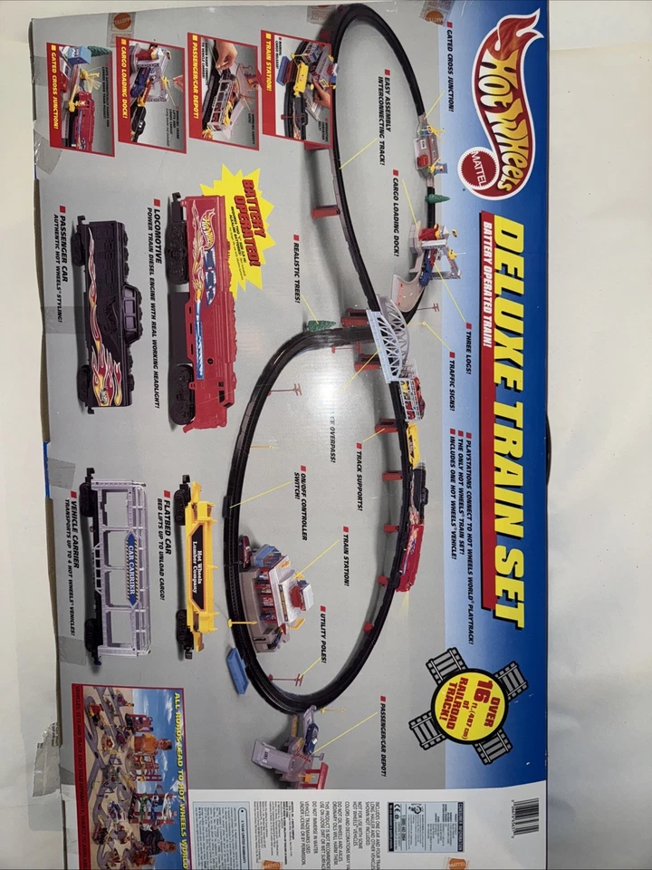 Rare Hotwheels Deluxe Train Set New Never Opened! - Image 4 of 4