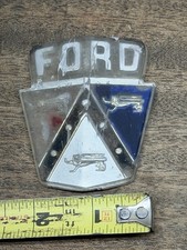 Vintage 1950s 60s Vintage Ford Insert Emblem Plastic Weathered Vintage 1950s 60s Vintage Ford Insert Emblem Plastic Weathered