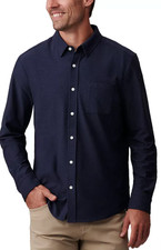 RHONE WFH Regular Fit Button Down ShirtSize L Large Navy Long Sleeve Casual 128