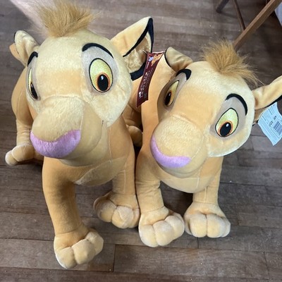 2 Disney The Lion King Large 20'' Inch Simba Plush Doll 2002 Hasbro