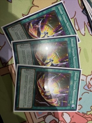 3x Radiant Typhoon Manifestation DOOD-EN062 Doom of Dimensions 1st Edition