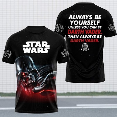 Darth Vader Always Be Yourself Quote Star Wars Fan Tshirt 3D Hoodie 3D Printed