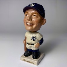 Vtg Mickey Mantle NY Yankees Bobblehead/Nodder, Embossed Logo, Sq Base ‘61-‘63