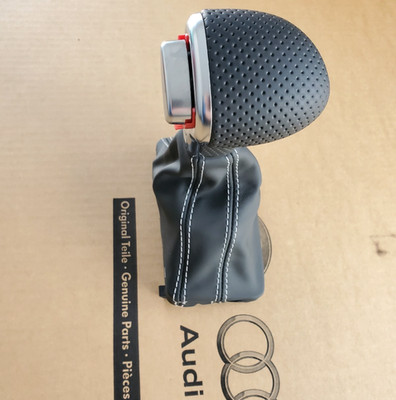 original Audi Q7 4L Schaltknauf Griff Knopf Knauf Schaltgriff Lochleder shifter