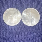 1992 U.S. Mint American Silver Eagle 1 oz .999 Fine Silver - 2 oz