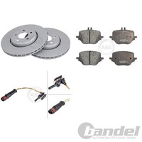 ABS Bremsscheiben 320Mm + BelÄGe Hinten Passend FüR Mercedes E-KLASSE W214 S214