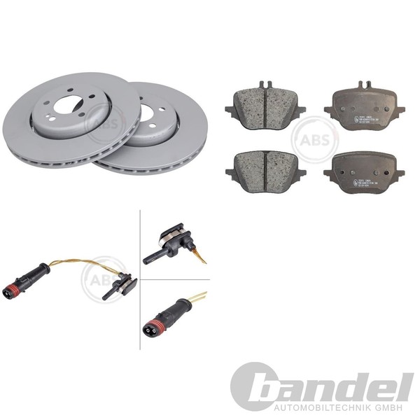 ABS Bremsscheiben 320Mm + BelÄGe Hinten Passend FüR Mercedes E-KLASSE W214 S214-image