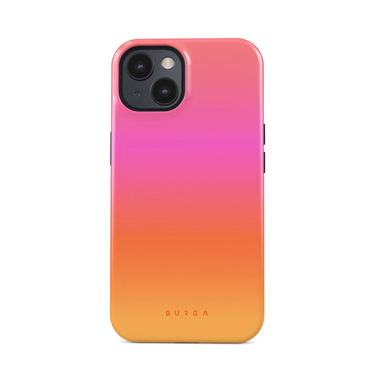 Coque iPhone 15 Sunset Club Burga finition premium au design multicolore exclusif