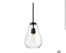 Z-Lite Ayra 8" Wide Mini Pendant Model: 488P8-MB Matt Black