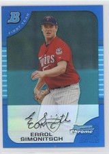 2005 Bowman Chrome First Year Blue Refractor 49/150 Errol Simonitsch #217 0o1