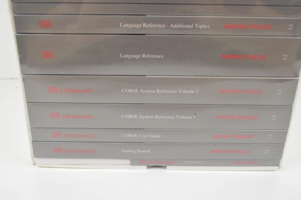 NEW SEALED Micro Focus COBOL Reference Book Set for DOS Windows OS/2 Microfocus - Image 3 of 4