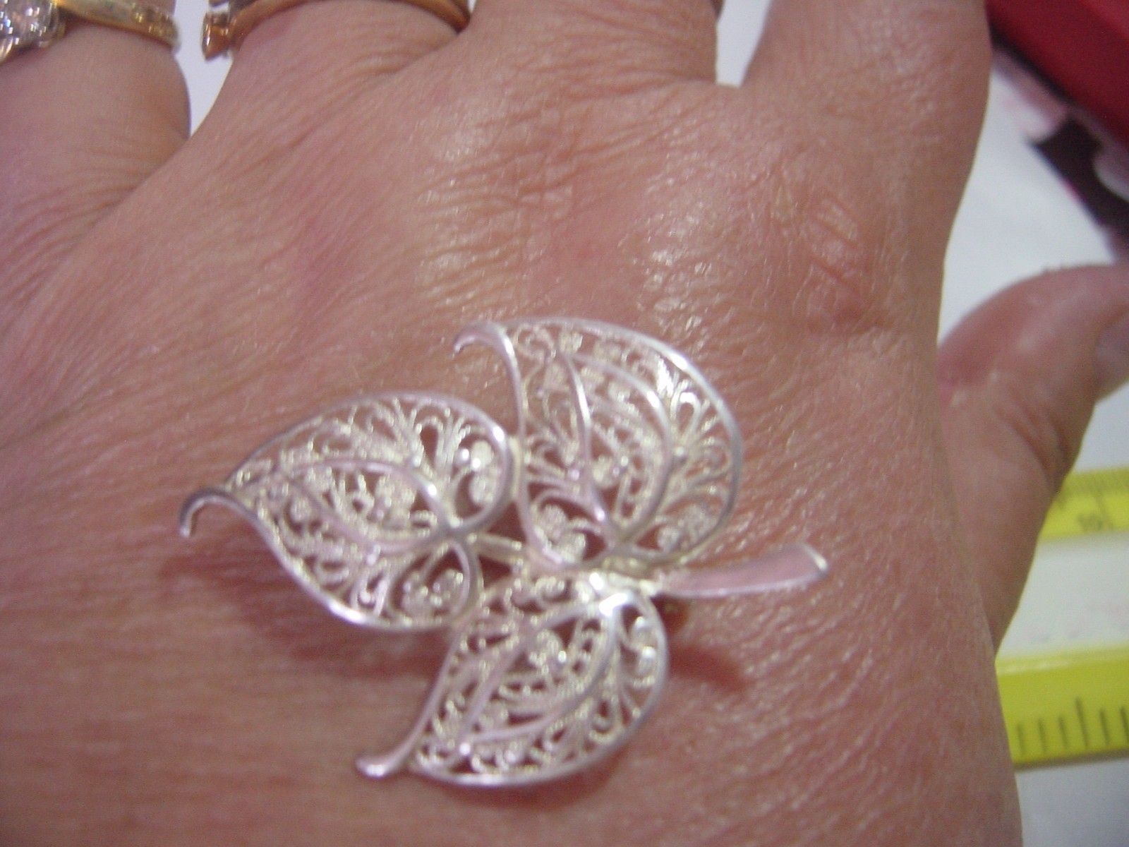 SOLID STERLING SILVER BEAUTIFUL LEAF BROOCH-SUPER… - image 6