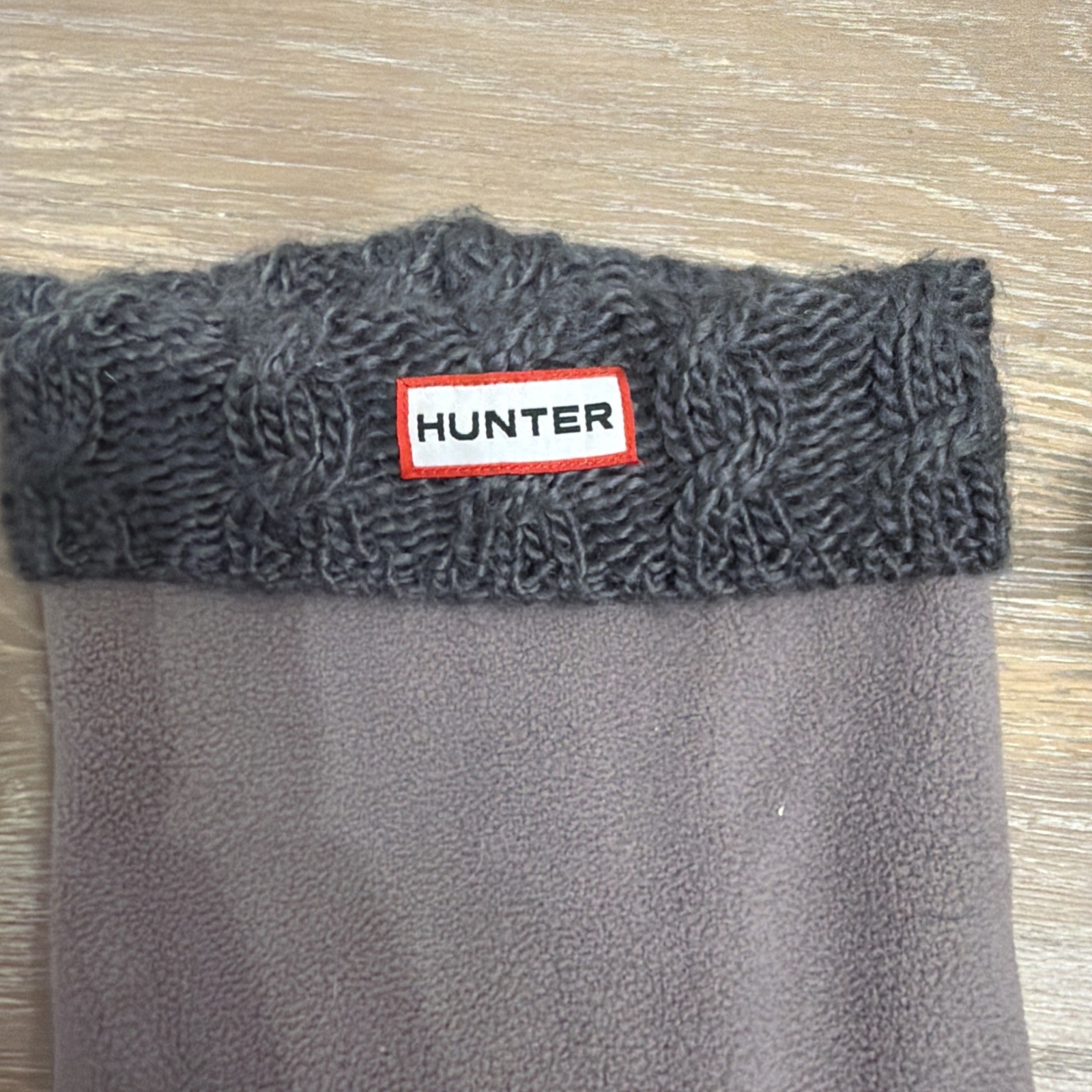 Hunter Tall Boot Liners Inserts Gray M Fleece Kni… - image 2