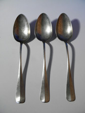 3 große * Vorlege-Löffel * Berndorf * Baguette * Alpacca versilbert * 25,7cm *