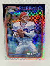 Jim Kelly 2024 Topps Chrome Foil Refractor Insert Card #7