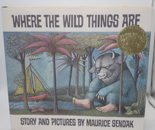 Where The Wild Things Are by Maurice Sendak 1963 Hardcover Book w/ Dust Jacket