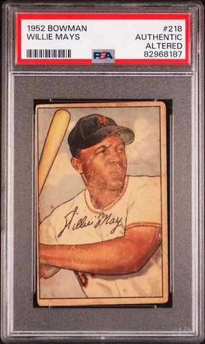 1952 Bowman Willie Mays #218 PSA AUTHENTIC