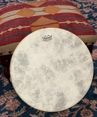 Vtg REMO Buffalo Drum 12  x 3.5  Frame Drum Made in USA EUC Percussion Shaman