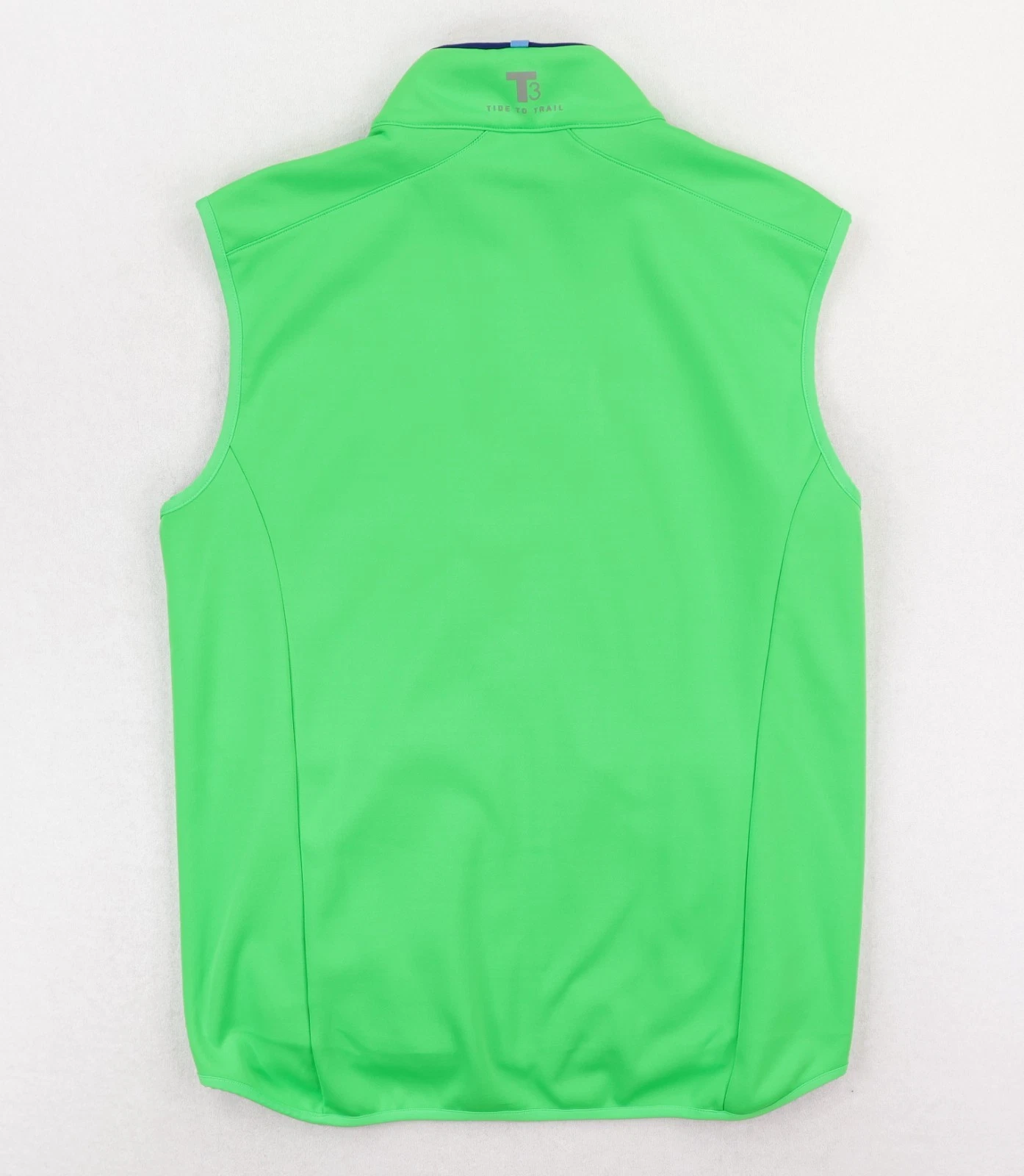 Southern Tide Full Zip Performance Vest Men Medium Neon Green Golf Tide to Trail - product detail image 2