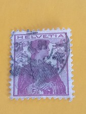 Timbre Ancien Helvetia Oblitéré