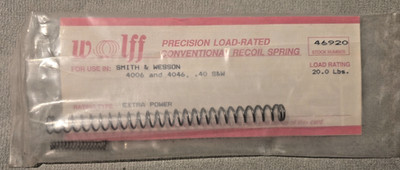 Wolff 46920 S&W 4006/4046 40 S&W XTRA PWR RECOIL & FIRING PIN SPRING 20LB (WS50)