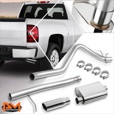 For 09-13 Silveradosierra 1500 2-dr 4 Round Tip Muffler Catback Exhaust System For 09-13 Silveradosierra 1500 2-dr 4 Round Tip Muffler Catback Exhaust System