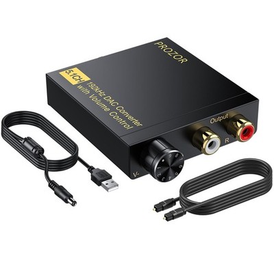Da Wandler Optisch auf Cinch Audio Adapter Toslink auf Klinke Aux Digital zu