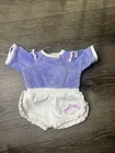 Vintage Cabbage Patch Kids Girls Purple Velour Sweat Jogging Suit No Pants