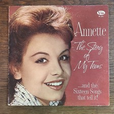 Annette Funicello LP “The Story Of My Teens” 1962 Buena Vista BV3312 GOOD/VG