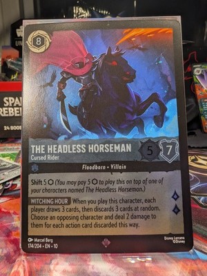 The Headless Horseman - Cursed Rider 174/204 Whispers in the Well Cold Foil