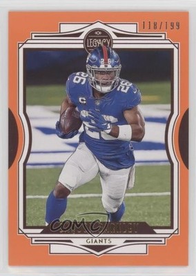 2021 Panini Legacy Orange 118/199 Saquon Barkley #5 0v6y