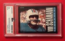 1985 TOPPS UWE VON SCHAMANN #319 PSA 7 Graded Football Card MIAMI DOLPHINS Vtg