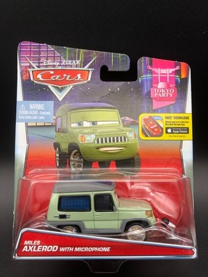 Disney Pixar Cars Miles Axlerod with Microphone Tokyo Party Lemons