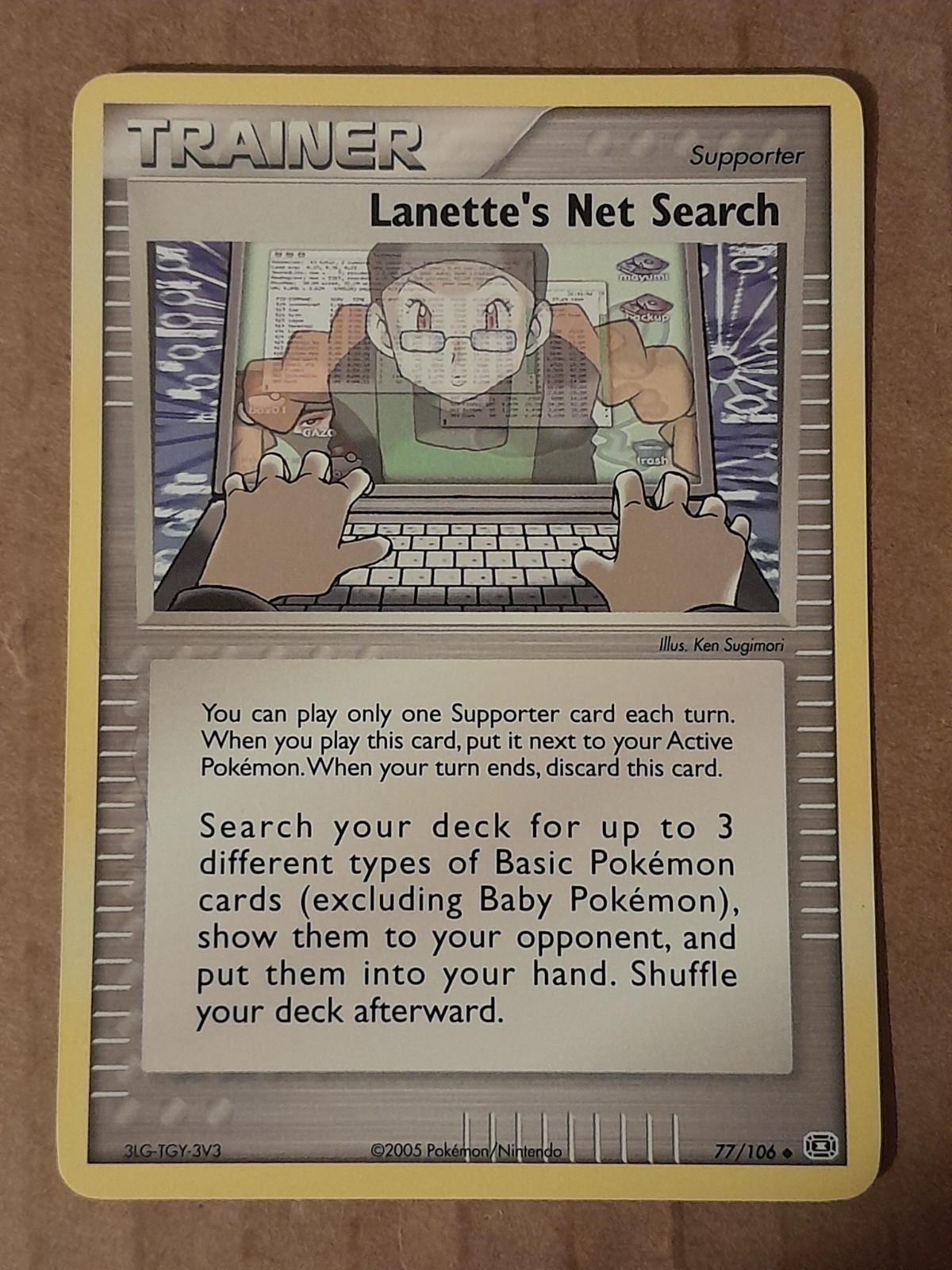 Pokemon Lanette's Net Search 77/106 ex Emerald NM See Pictures
