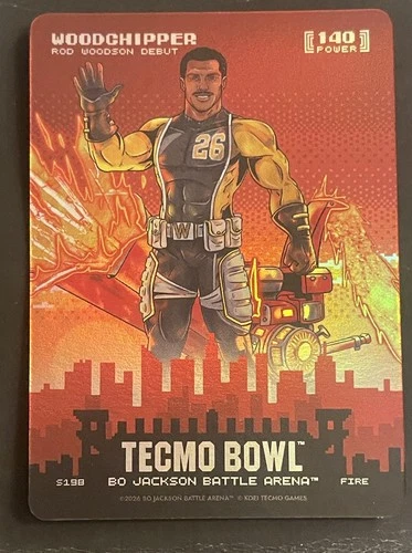 2026 Bo Jackson Battle Arena Tecmo Woodchipper - Rod Woodson Skyline Fire SSP
