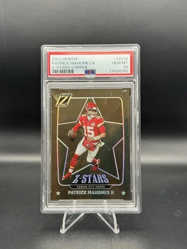 2022 Panini Zenith Patrick Mahomes Z Stars Copper 41/50 Chiefs PSA 10 Gem POP1🔥