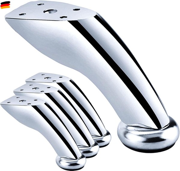 4 StüCk SchrankfüßE, MöBelfüßE, Metall Sofa StüTzfüßE, MöBelfüßE Metall, Couchti-image