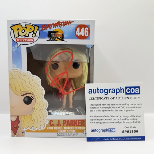 Pamela Anderson Signed C. J. Parker 446 Funko Pop Baywatch Autograph ACOA
