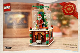 LEGO 40233 Santa SNOW GLOBE Set Christmas 100% Complete Box Instructions Nice!