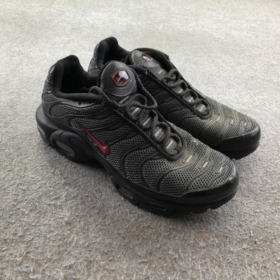 Nike Air Max Plus TN Shoes Mens Size 8.5 Black Red Running Sneakers DD6383-001