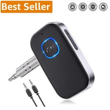 Hands-Free Bluetooth Car Adapter - 3.5mm AUX, Dual Device Pairing, CVC8.0 Tech