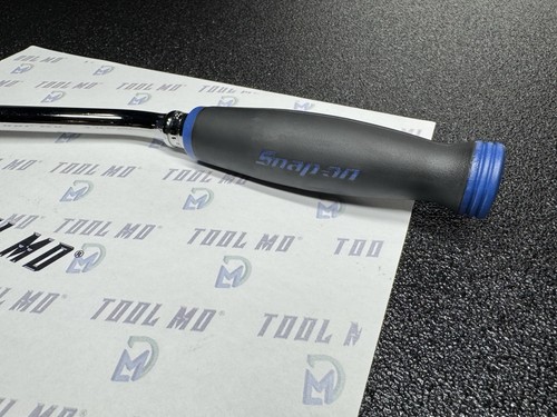 Snap-on Tools NEW POWER BLUE 3/8" Drive Soft Grip Bent Flex Head Ratchet FHBF80A - Picture 7 of 15