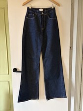 FRAME Blue Wide Leg Jeans W28 – High Rise Flared Denim