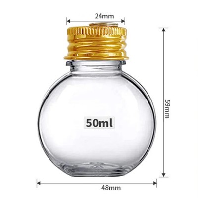 Weihnachtskugel Dekoanhänger transparent Kunststoff zum Befüllen 50ml