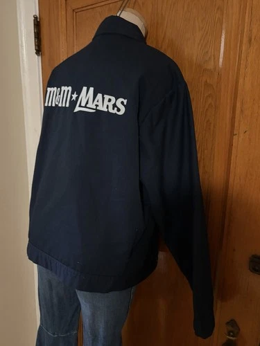 Vintage Universal Overall M&M Mars Work Jacket Mens Medium Navy Talon Zip Union image 7