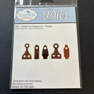 Elizabeth Stand Up Helpers 3 Hinges Set of 5 Small Metal Cutting Dies 963