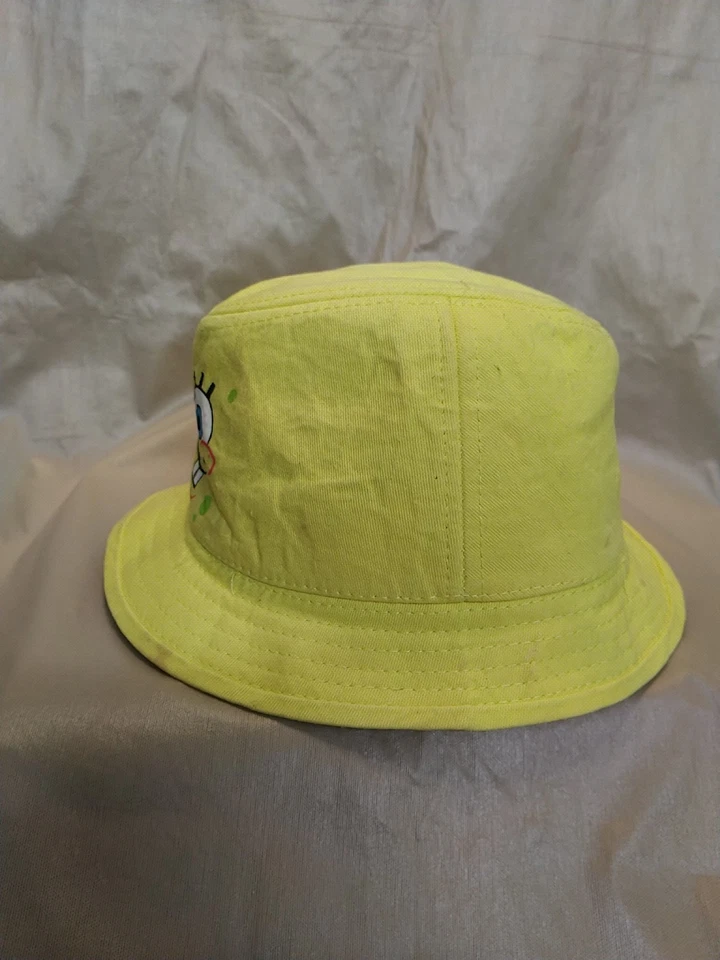 Boné Nickelodeon Bob Esponja Calça Quadrada 2011 Chapéu Balde Infantil Tamanho Infantil - Imagem 4 de 4