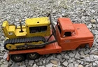 Vintage 1963 Tonka Mobile Clam Truck Pressed Steel 300 Bulldozer Dozer